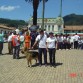 Esta fotografía se tomó el 4 de Febrero de 2008 en el Parque principal de Zipaquirá en la marcha de protesta contra las FARC